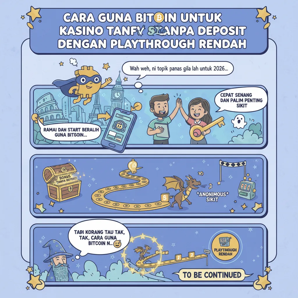Cara Guna Bitcoin untuk Bonus Kasino Tanpa Deposit dengan Playthrough Rendah